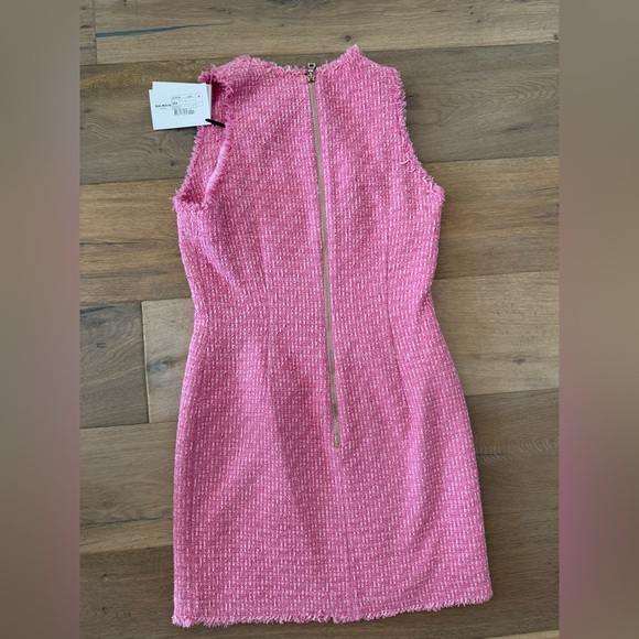 NWT Balmain Pink Sleeveless Tweed Dress - Picture 5 of 9
